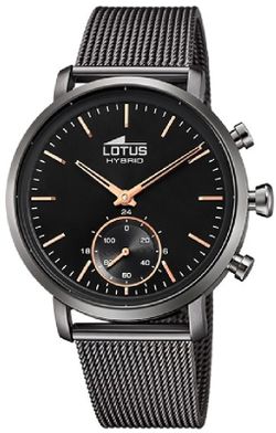 Relógio masculino Lotus Connected 18806/1 híbrido aço preto