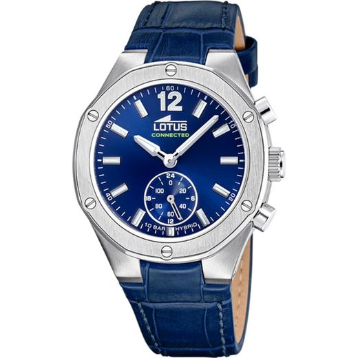 Montre connectée Lotus pour femme 18972/5 en cuir bleu
