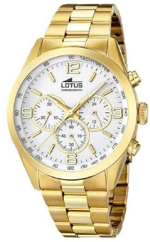 Lotus herenhorloge 18153/1 goudkleurig staal