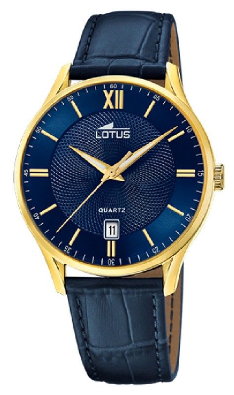 Lotus herreur 18403/H blåt læder