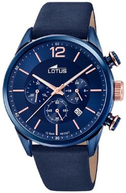 Lotus Herrenuhr 18681/2 Blaues Leder