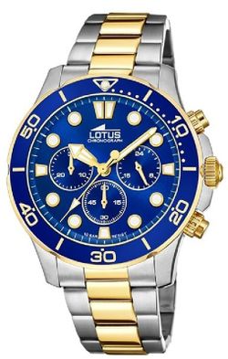 Reloj Lotus Hombre 18757/1 Bicolor Plateado Dorado
