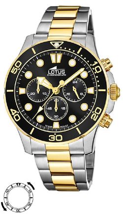 Reloj Lotus Hombre 18757/2 Bicolor Plateado Dorado