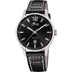 Relógio masculino Lotus 18954/3 couro preto