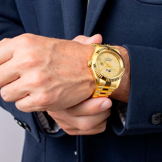 Reloj Lotus Hombre 19005/1 Acero Dorado Analógico