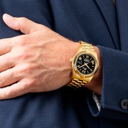 Reloj Lotus Hombre 19005/2 Acero Dorado Analógico