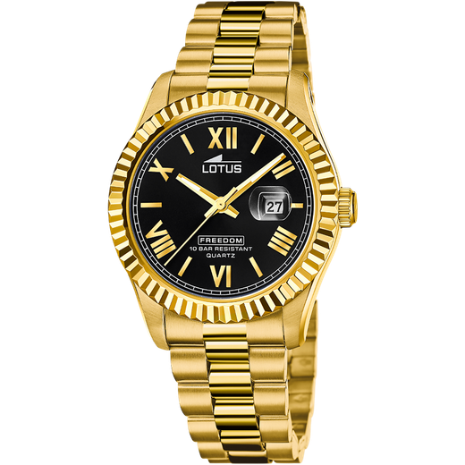 Reloj Lotus Hombre 19005/2 Acero Dorado Analógico