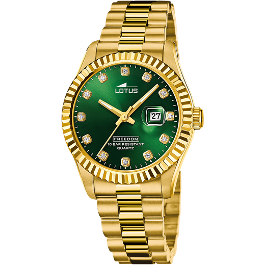 Reloj Lotus Hombre 19005/3 Acero Dorado Analógico
