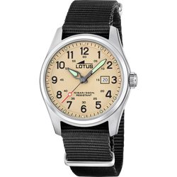 Reloj Lotus Hombre 19055/1 Nylon Negro Acero Analógico