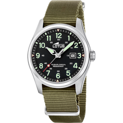 Reloj Lotus Hombre 19055/4 Nylon Marrón Acero Analógico