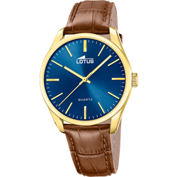 Reloj Lotus Hombre 19067/2 Piel Marrón Acero Dorado Analógico