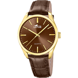 Reloj Lotus Hombre 19067/3 Piel Marrón Acero Dorado Analógico
