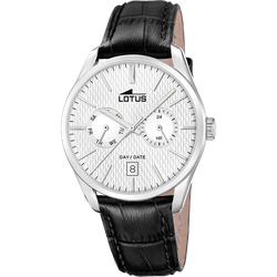 Reloj Lotus Hombre 19073/1 Piel Negra Acero Analógico