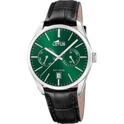 Reloj Lotus Hombre 19073/3 Piel Negra Acero Analógico