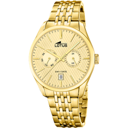 Reloj Lotus Hombre 19074/1 Acero Dorado Analógico