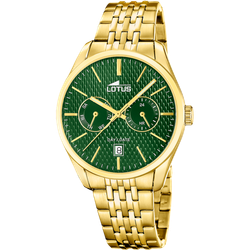 Reloj Lotus Hombre 19074/3 Acero Dorado Analógico