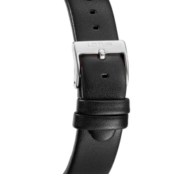 Reloj Lotus Hombre 19078/1 Piel Negra Acero Analógico