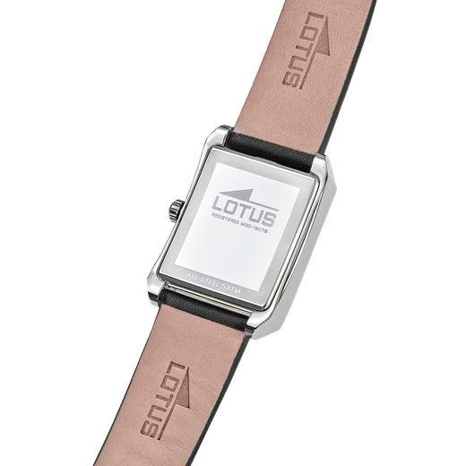 Reloj Lotus Hombre 19078/1 Piel Negra Acero Analógico