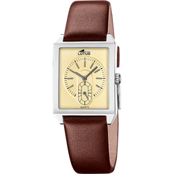 Reloj Lotus Hombre 19078/2 Piel Marrón Acero Analógico