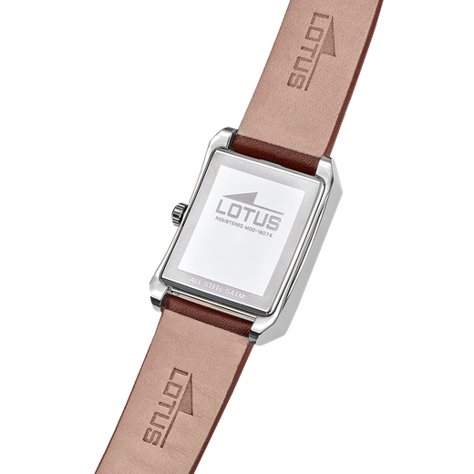 Reloj Lotus Hombre 19078/2 Piel Marrón Acero Analógico