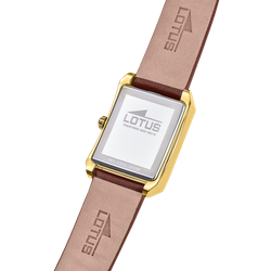 Reloj Lotus Hombre 19079/2 Piel Marrón Acero Dorado Analógico
