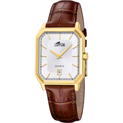 Reloj Lotus Hombre 19081/2 Piel Marrón Acero Dorado Analógico