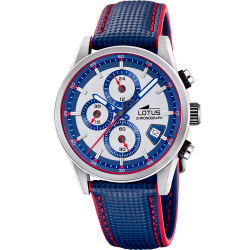 Reloj Lotus Hombre 19085/2 Acero Piel Azul Analógico