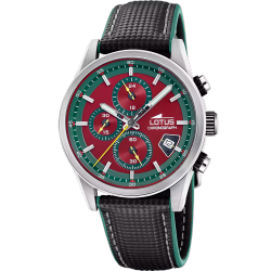 Reloj Lotus Hombre 19085/4 Acero Piel Negra Analógico