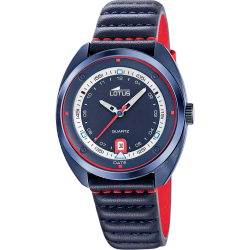 Reloj Lotus Hombre 19097/1 Acero Azul Piel Azul Analógico
