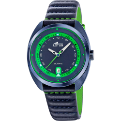 Reloj Lotus Hombre 19097/2 Acero Azul Piel Azul Analógico