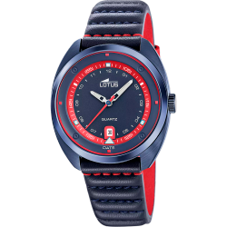 Reloj Lotus Hombre 19097/3 Acero Azul Piel Azul Analógico