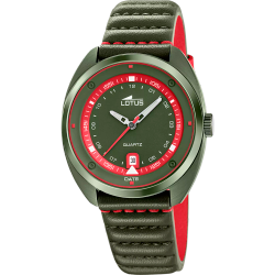 Reloj Lotus Hombre 19098/3 Acero Verde Piel Verde Analógico