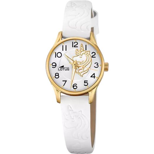 Rellotge Lotus Infantil 18574/F Pell Blanc