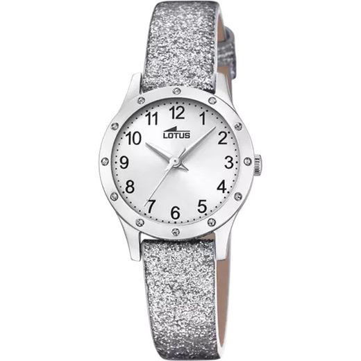 Reloj Lotus Infantil 18624/1 Piel Plateado
