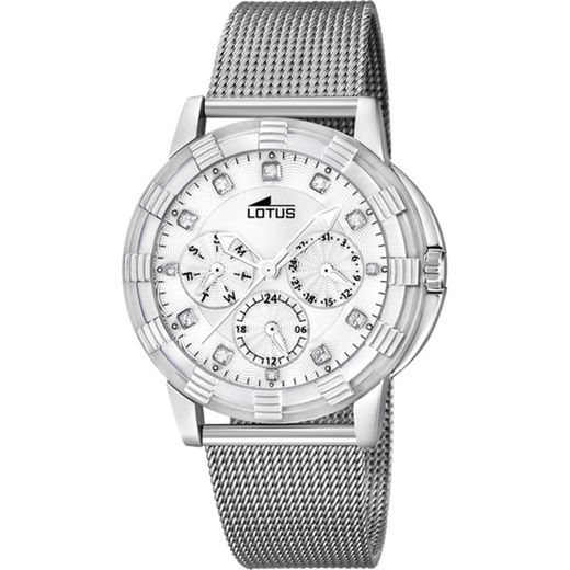 Relógio feminino Lotus 15746/K em aço