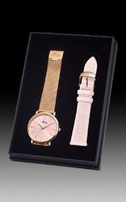 Relógio feminino Lotus 18730/1 em aço rosa