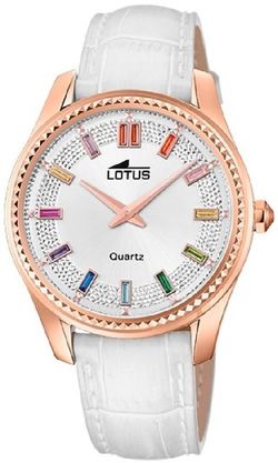 Relógio feminino Lotus 18901/1 couro branco
