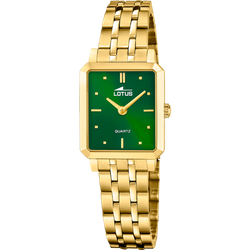 Reloj Lotus Mujer 19009/5 Acero Dorado Rectangular Con Pulsera