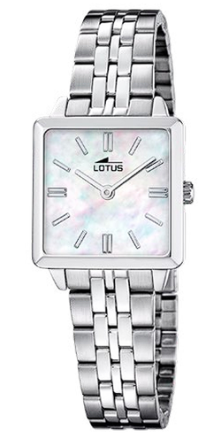 Reloj Lotus Mujer 19010/1 Acero Cuadrado Con Pulsera