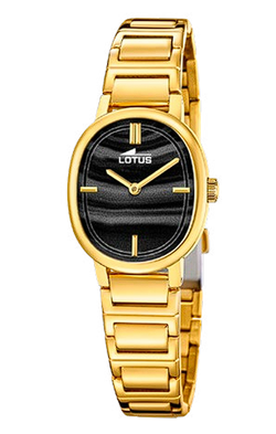 Reloj Lotus Mujer 19013/5 Acero Dorado Ovalado Con Pulsera