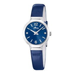 Reloj Lotus Mujer 19027/4 Piel Azul Acero Plateado
