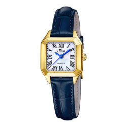 Reloj Lotus Mujer 19038/1 Piel Azul Acero Dorado