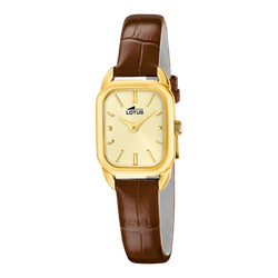 Reloj Lotus Mujer 19042/3 Piel Marrón Acero Dorado Analógico