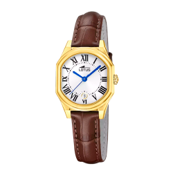 Reloj Lotus Mujer 19046/1 Piel Marrón Acero Dorado