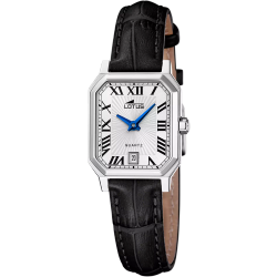 Reloj Lotus Mujer 19082/1 Acero Piel Negra Analógico