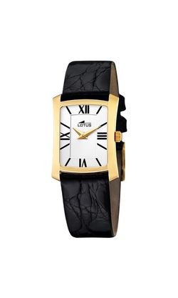Reloj Lotus Oro 18kts Mujer 116/1 Piel Negra