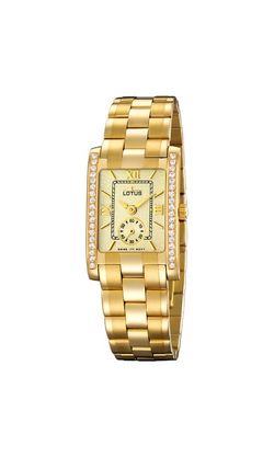 Lotus 18 karat guld dameur 459/3 diamanter