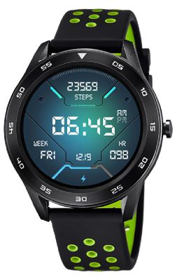Reloj Lotus Smartwatch Hombre 50013/1 Sport Bicolor Negro Verde