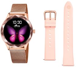 Relógio feminino Lotus Smartwatch 50036/1 aço rosa