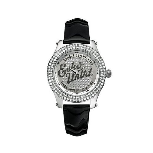 Montre Marc Ecko pour homme E10038M1 en cuir noir